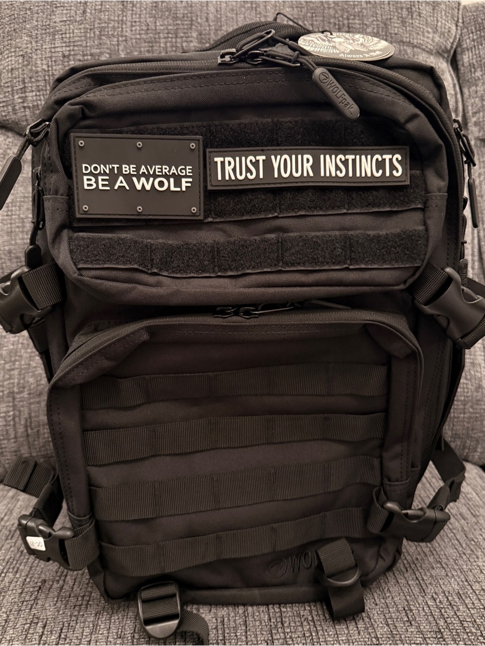 WOLFpak 35L Alpha Black Tactical Gym Travel Backpack NWT